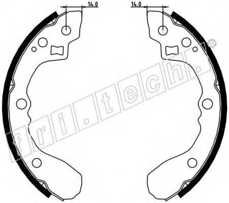 FRI.TECH. 1049151 Комплект гальмівних колодок