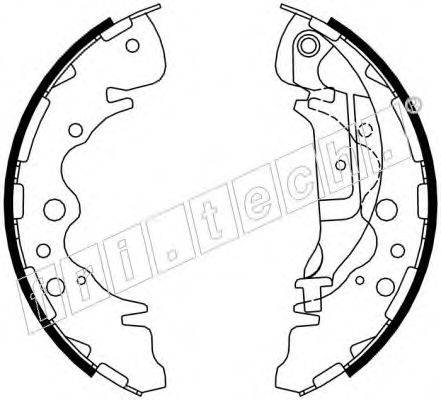 FRI.TECH. 1049160 Комплект гальмівних колодок