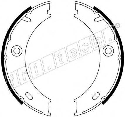 FRI.TECH. 1052127 Комплект гальмівних колодок, стоянкова гальмівна система