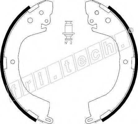 FRI.TECH. 1064171 Комплект гальмівних колодок