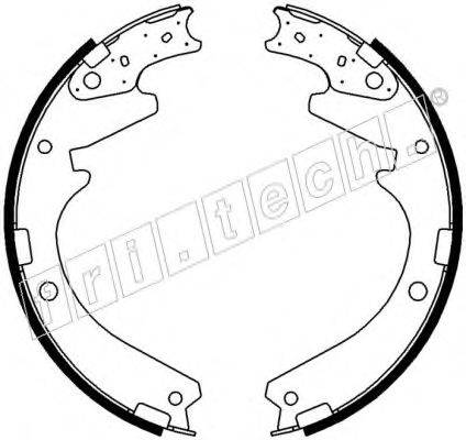 FRI.TECH. 1064173 Комплект гальмівних колодок