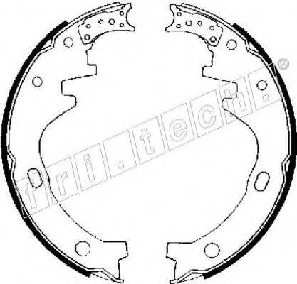 FRI.TECH. 1067164 Комплект гальмівних колодок