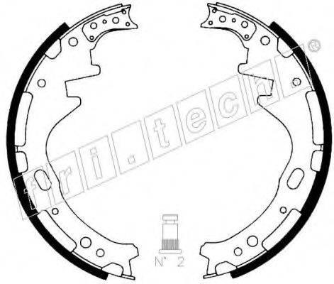 FRI.TECH. 1067174 Комплект гальмівних колодок