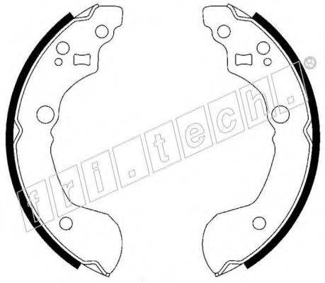 FRI.TECH. 1067187 Комплект гальмівних колодок