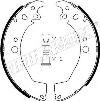 FRI.TECH. 1079182 Комплект гальмівних колодок