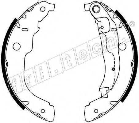 FRI.TECH. 1079196 Комплект гальмівних колодок