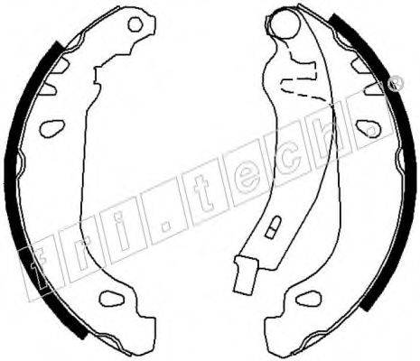 FRI.TECH. 1088216Y Комплект гальмівних колодок