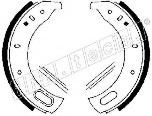 FRI.TECH. 1092304 Комплект гальмівних колодок