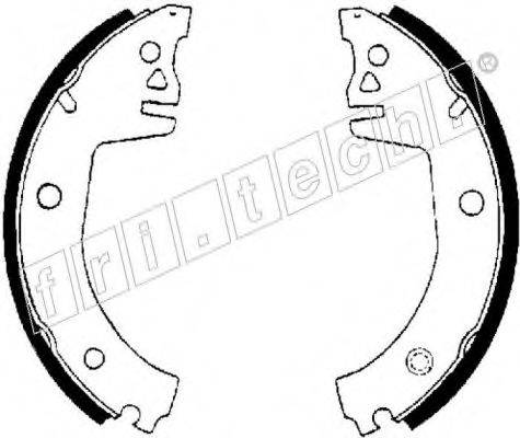FRI.TECH. 1106218 Комплект гальмівних колодок