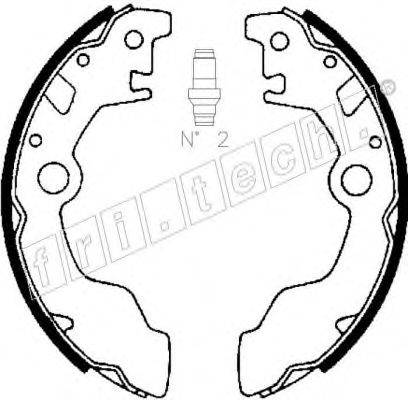 FRI.TECH. 1110330 Комплект гальмівних колодок