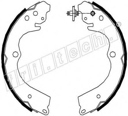 FRI.TECH. 1110334 Комплект гальмівних колодок
