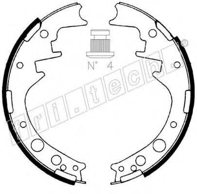 FRI.TECH. 1115247 Комплект гальмівних колодок