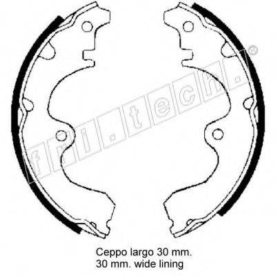 FRI.TECH. 1115272 Комплект гальмівних колодок