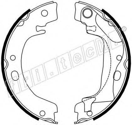 FRI.TECH. 1115318 Комплект гальмівних колодок, стоянкова гальмівна система