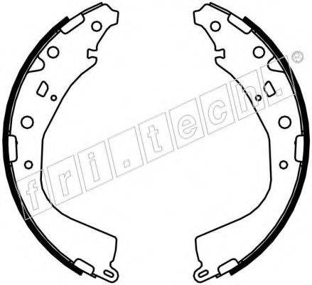 FRI.TECH. 1115319 Комплект гальмівних колодок, стоянкова гальмівна система