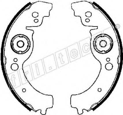 FRI.TECH. 1122002 Комплект гальмівних колодок