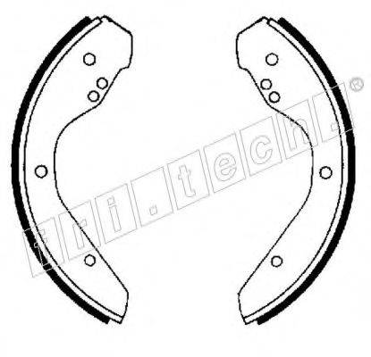 FRI.TECH. 1124251 Комплект гальмівних колодок