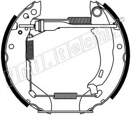 FRI.TECH. 16020 Комплект гальмівних колодок