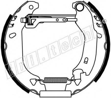 FRI.TECH. 16108 Комплект гальмівних колодок