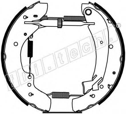 FRI.TECH. 16204 Комплект гальмівних колодок