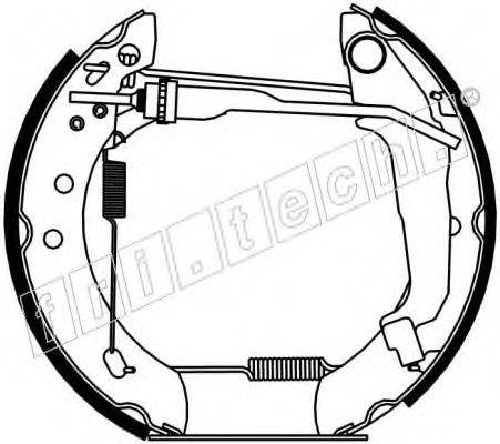 FRI.TECH. 16211 Комплект гальмівних колодок