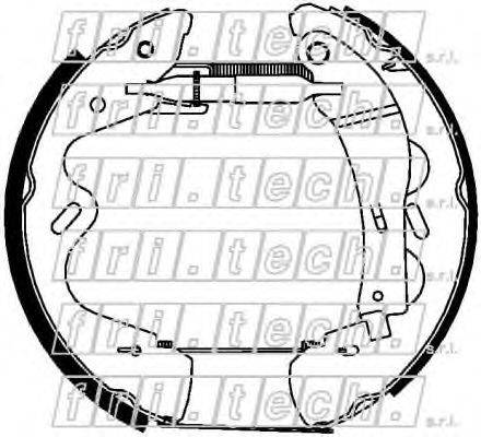 FRI.TECH. 16305 Комплект гальмівних колодок