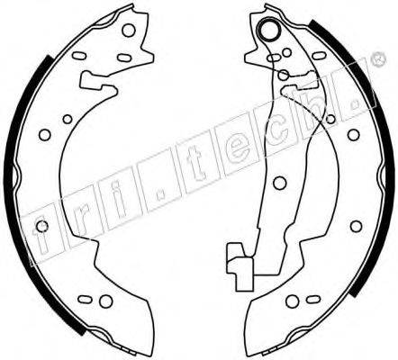FRI.TECH. 17019 Комплект гальмівних колодок