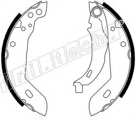 FRI.TECH. 17095 Комплект гальмівних колодок