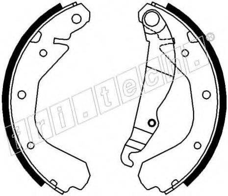 FRI.TECH. 17116 Комплект гальмівних колодок
