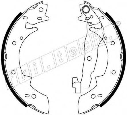FRI.TECH. 17119 Комплект гальмівних колодок