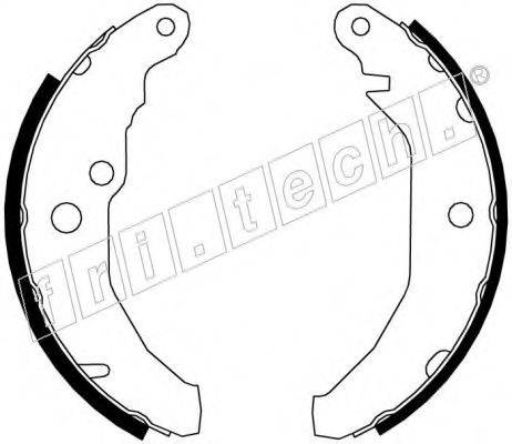 FRI.TECH. 17121 Комплект гальмівних колодок