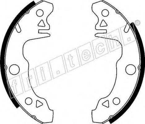 FRI.TECH. 17128 Комплект гальмівних колодок