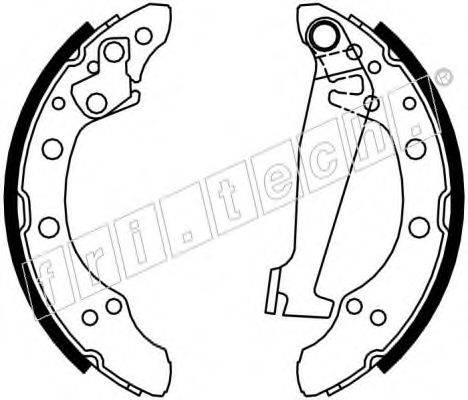 FRI.TECH. 17132 Комплект гальмівних колодок