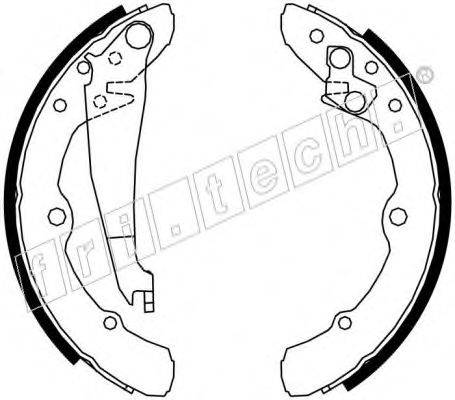 FRI.TECH. 17139 Комплект гальмівних колодок