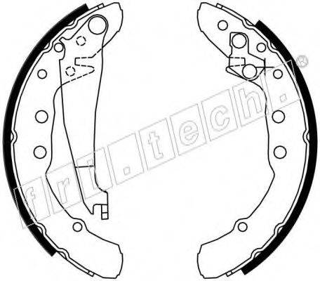 FRI.TECH. 17140 Комплект гальмівних колодок