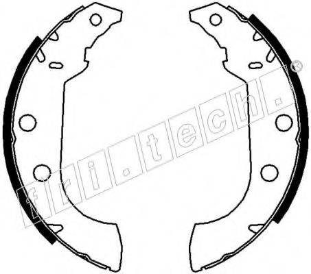 FRI.TECH. 17151 Комплект гальмівних колодок