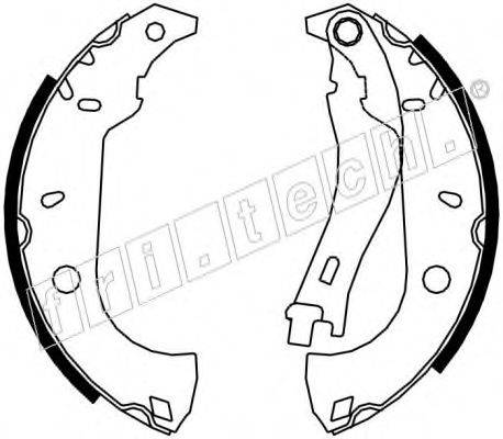FRI.TECH. 17171 Комплект гальмівних колодок