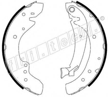 FRI.TECH. 17204 Комплект гальмівних колодок