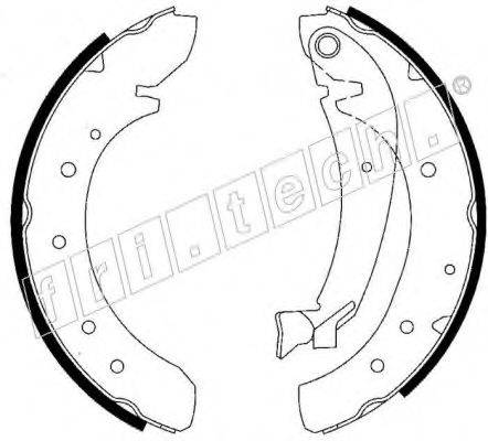 FRI.TECH. 17208 Комплект гальмівних колодок
