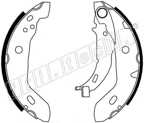 FRI.TECH. 17210 Комплект гальмівних колодок