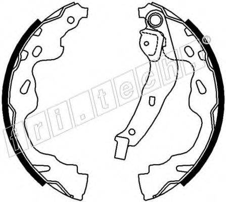 FRI.TECH. 17275 Комплект гальмівних колодок