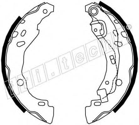FRI.TECH. 17279 Комплект гальмівних колодок