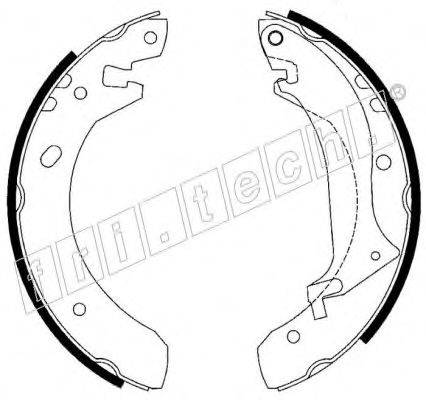 FRI.TECH. 17290 Комплект гальмівних колодок