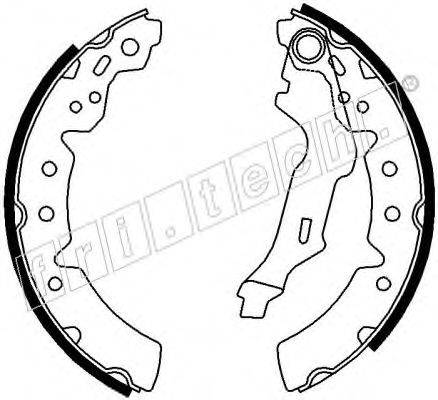 FRI.TECH. 17295 Комплект гальмівних колодок