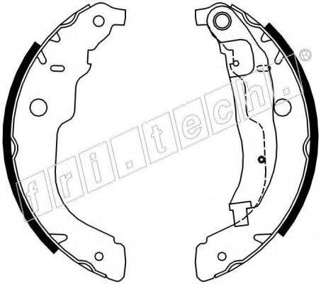 FRI.TECH. 17316 Комплект гальмівних колодок