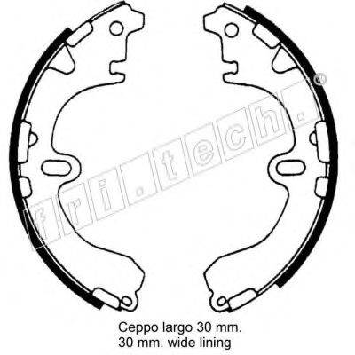 FRI.TECH. 17330 Комплект гальмівних колодок