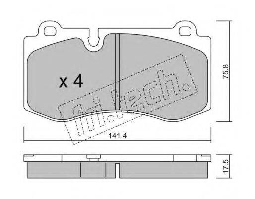 FRI.TECH. 6850 Комплект гальмівних колодок, дискове гальмо