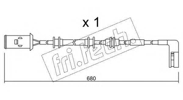 FRI.TECH. SU093 Сигналізатор, знос гальмівних колодок