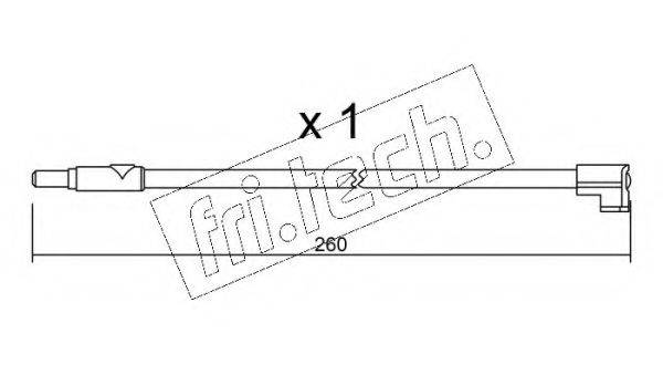 FRI.TECH. SU116 Сигналізатор, знос гальмівних колодок