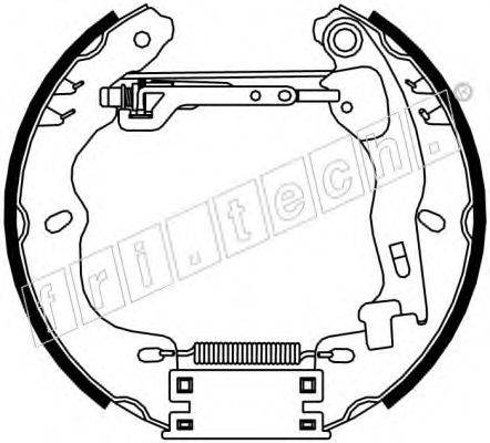 FRI.TECH. 16334 Комплект гальмівних колодок